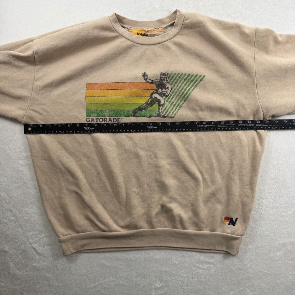 ULTRA RARE AVIATOR NATION Gatorade Football Bolt Crew Sweatshirt UNISEX Size L - Picture 6 of 14